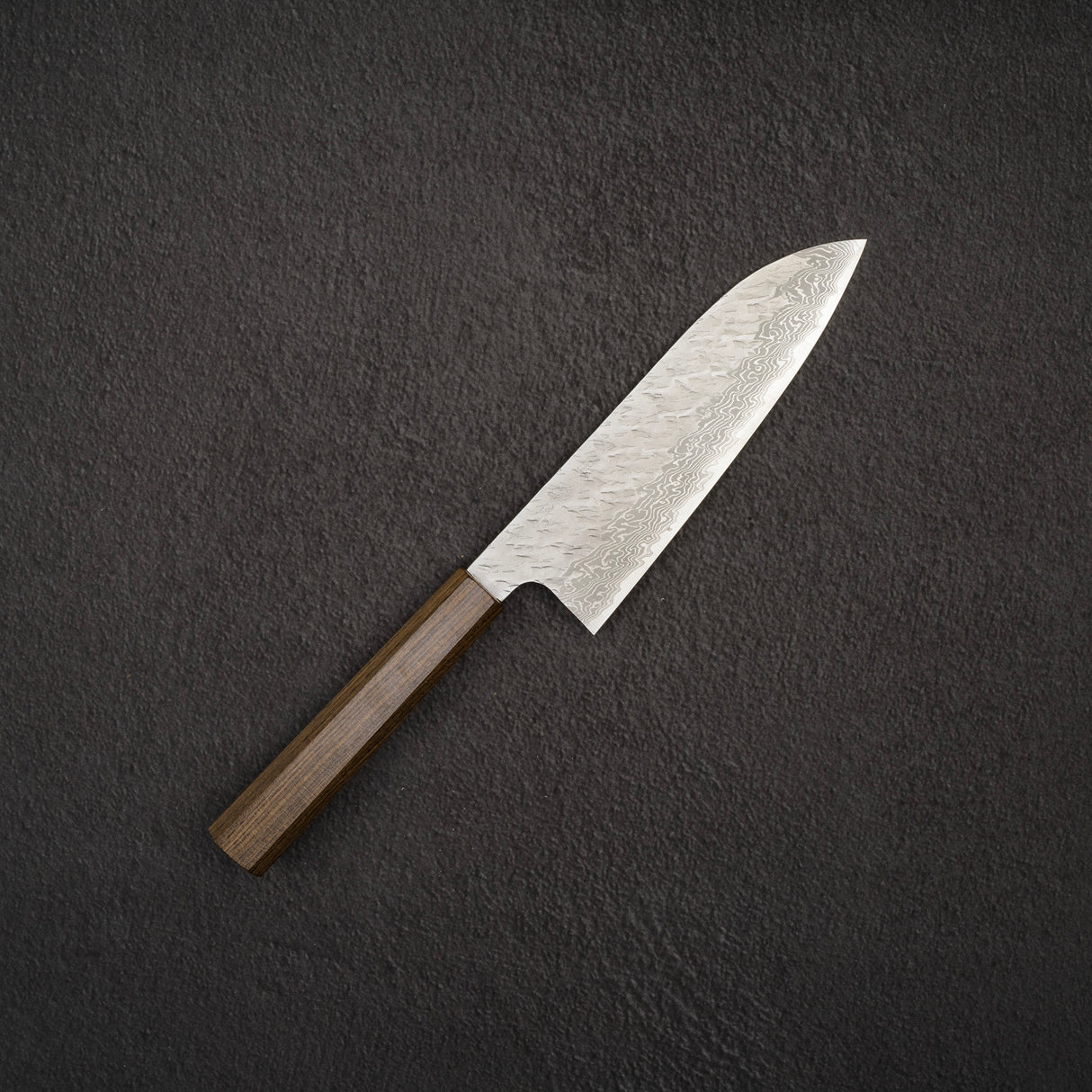 Nigara VG10 Damascus Tsuchime Santoku 175mm