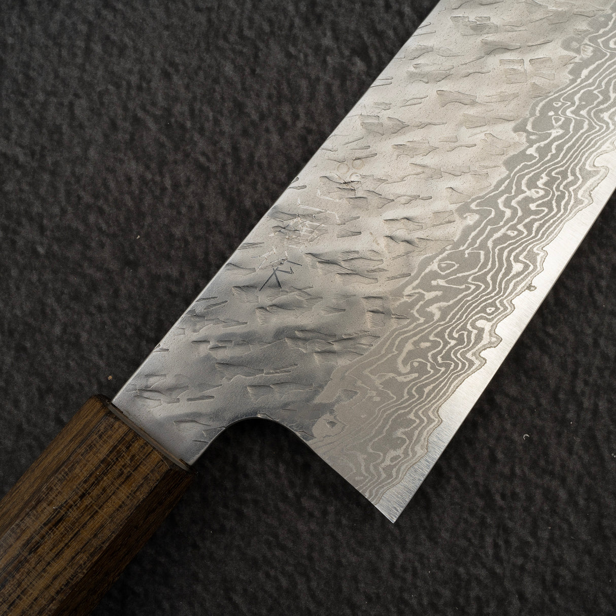 Nigara VG10 Damascus Tsuchime Santoku 175mm