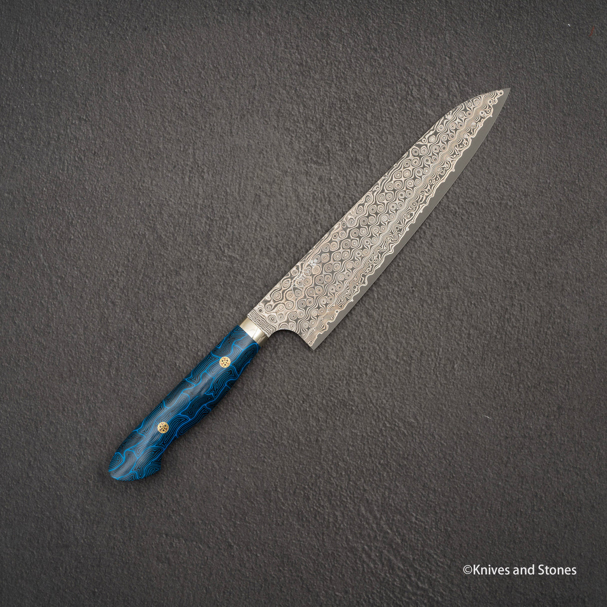 Nigara Anmon (暗紋) SG2 Raindrop Damascus Gyuto 210mm G10 Western Handle SP1