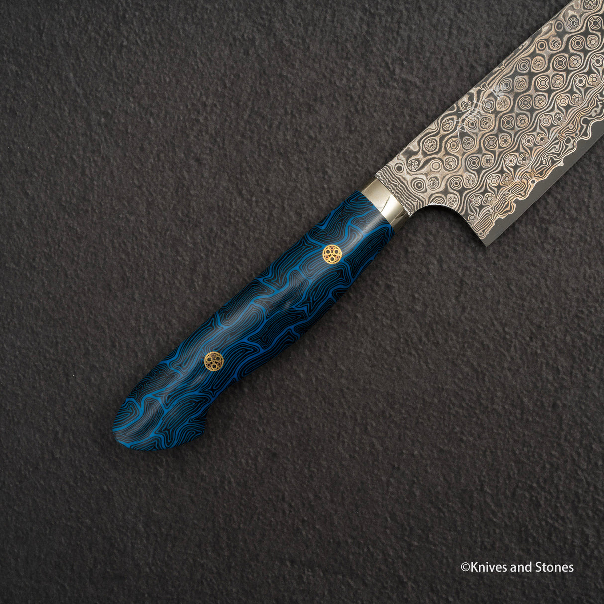 Nigara Anmon (暗紋) SG2 Raindrop Damascus Gyuto 210mm G10 Western Handle SP1