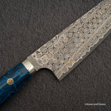Nigara Anmon (暗紋) SG2 Raindrop Damascus Gyuto 210mm G10 Western Handle SP1
