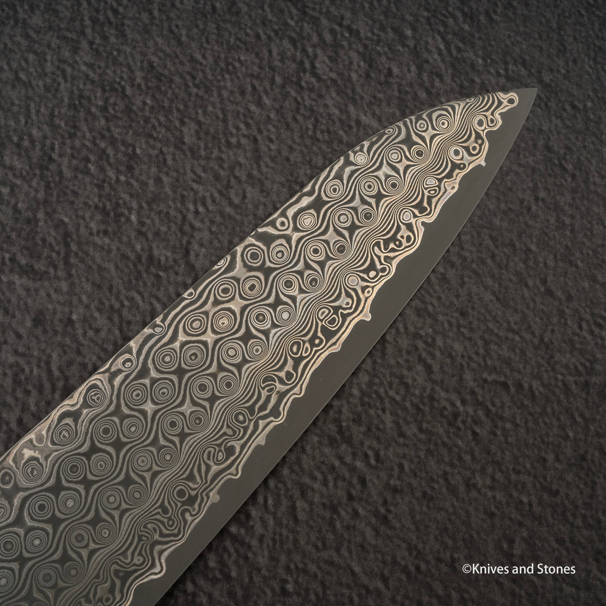 Nigara Anmon (暗紋) SG2 Raindrop Damascus Gyuto 210mm G10 Western Handle SP1