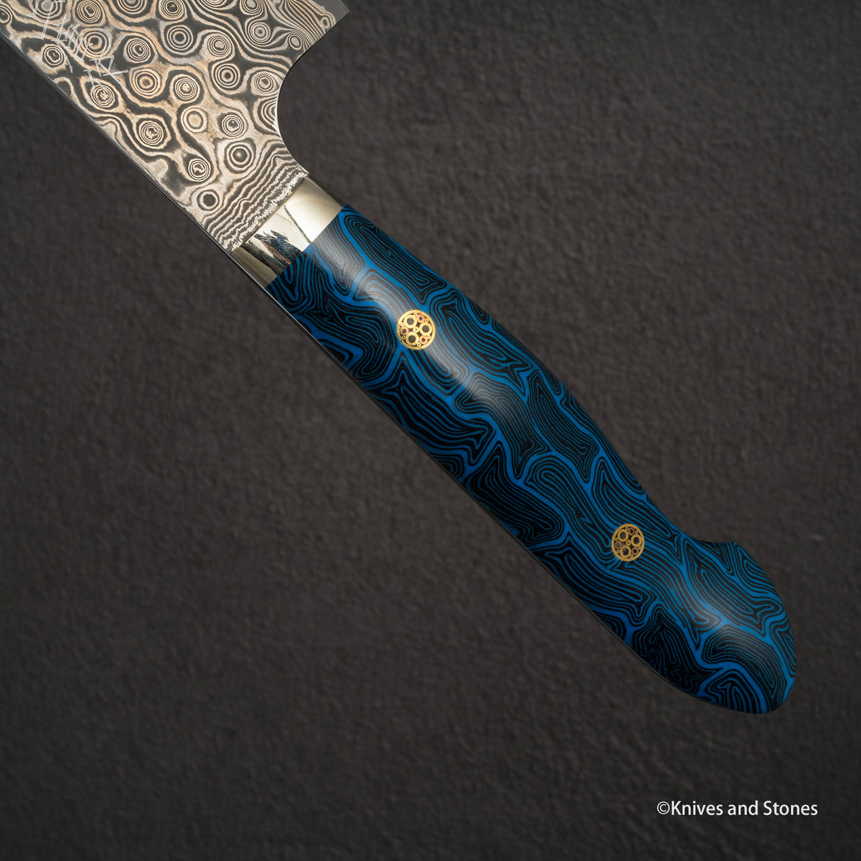 Nigara Anmon (暗紋) SG2 Raindrop Damascus Gyuto 210mm G10 Western Handle SP1