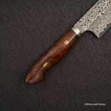 Nigara Anmon (暗紋) SG2 Raindrop Damascus K-tip Gyuto 210mm Amboyna Western Handle SP1