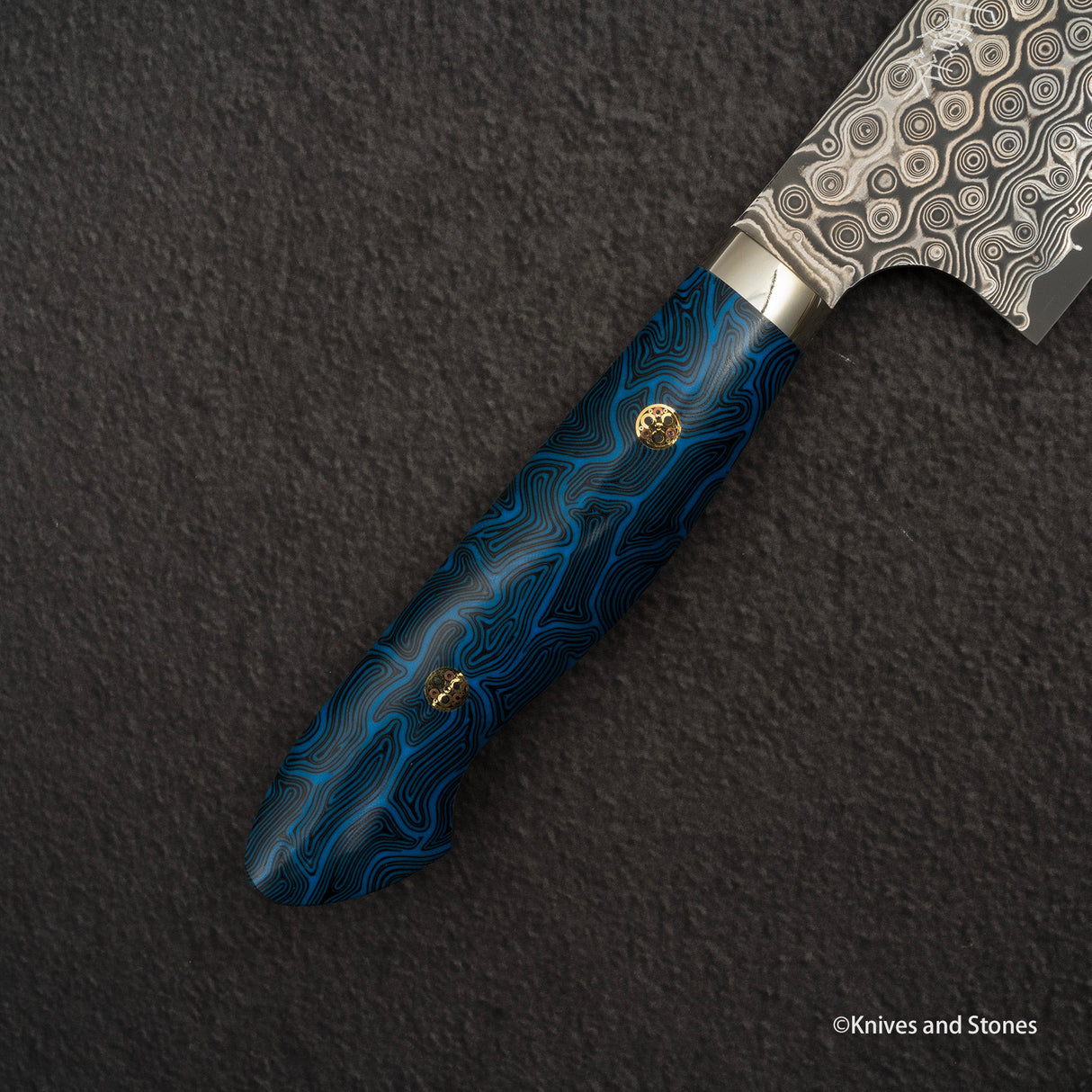 Nigara Anmon (暗紋) SG2 Raindrop Damascus K-tip Gyuto 210mm G10 Western Handle SP1
