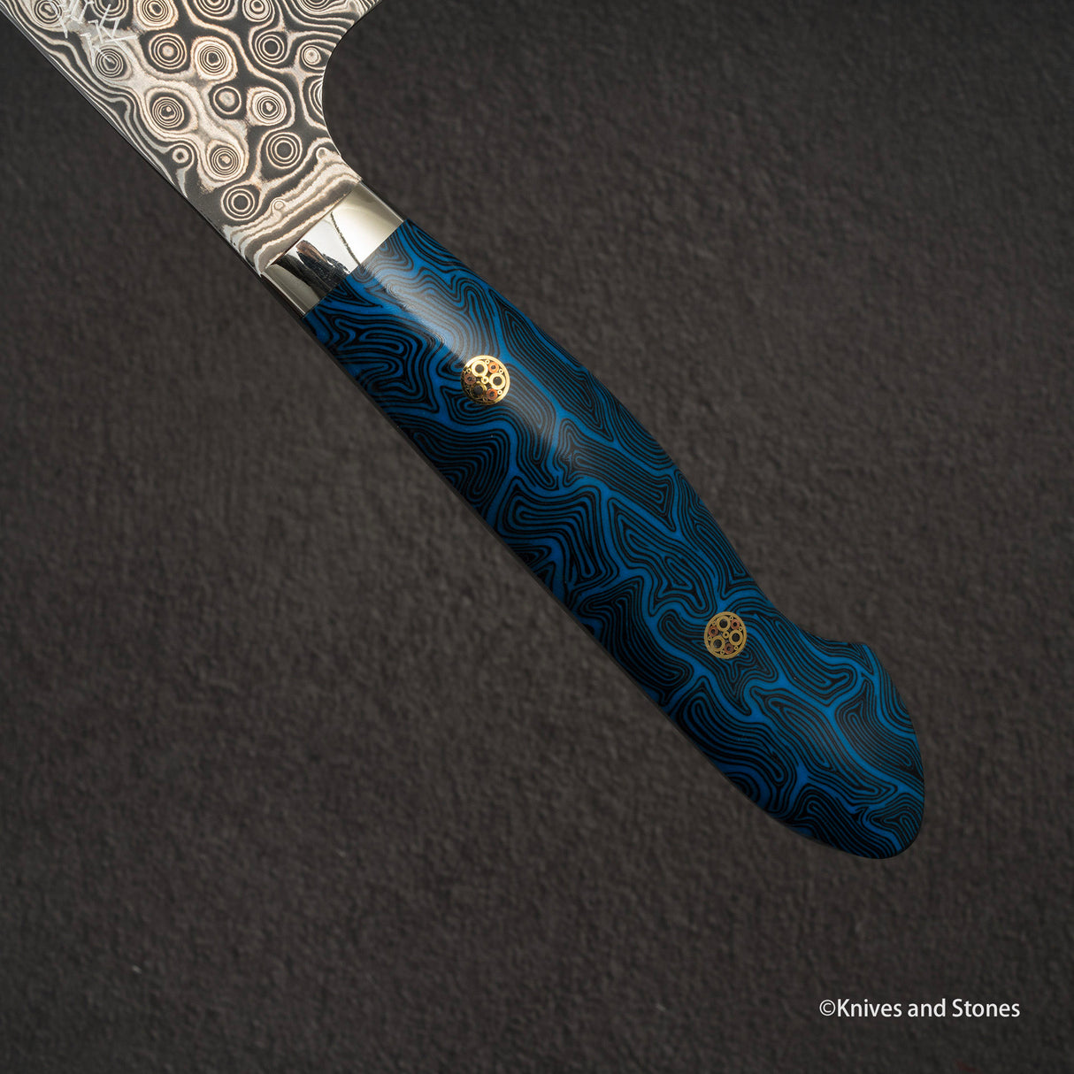 Nigara Anmon (暗紋) SG2 Raindrop Damascus K-tip Gyuto 210mm G10 Western Handle SP1