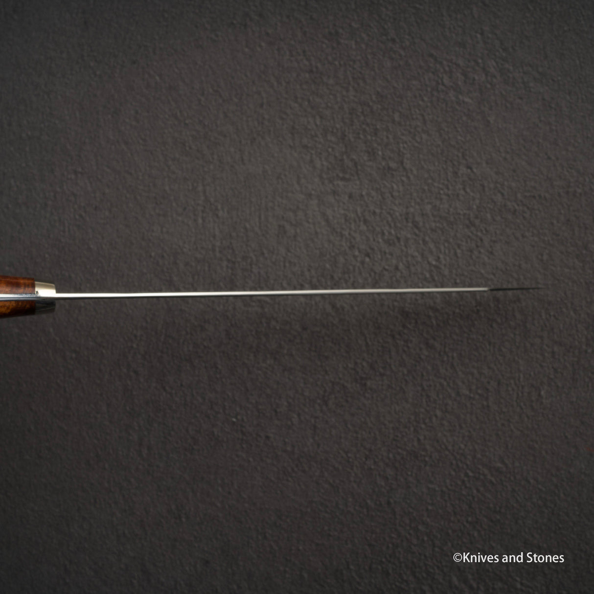 Nigara Anmon (暗紋) SG2 Raindrop Damascus K-tip Sujihiki 255mm Amboyna Western Handle SP1