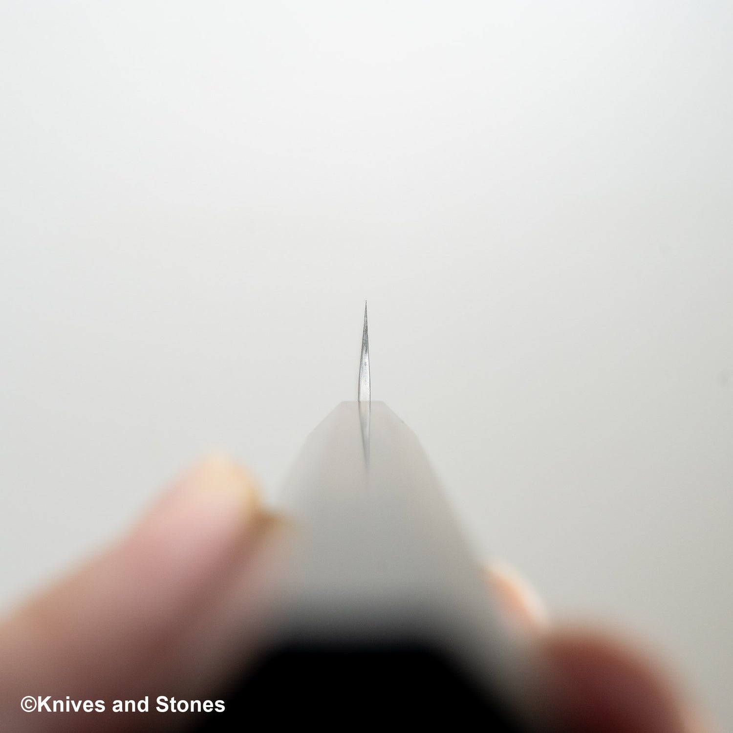 Nigara Aogami（藍色）超級霧面 Migaki Tsuchime 成品 K-tip Petty 150mm 黑色 Chacate