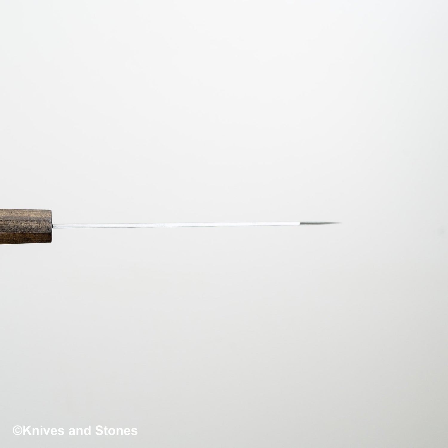 Nigara Aogami（藍色）超級霧面 Migaki Tsuchime 成品 K-tip Petty 150mm 黑色 Chacate