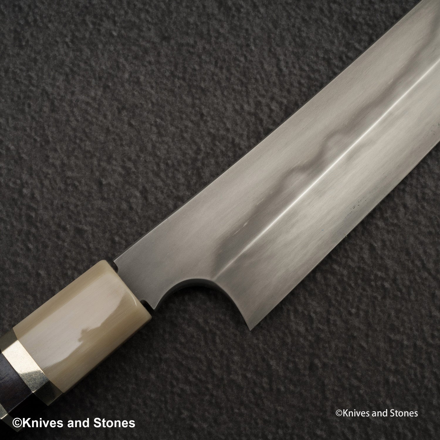 二唐 青二 本燒 富士山刃文 先丸 300mm