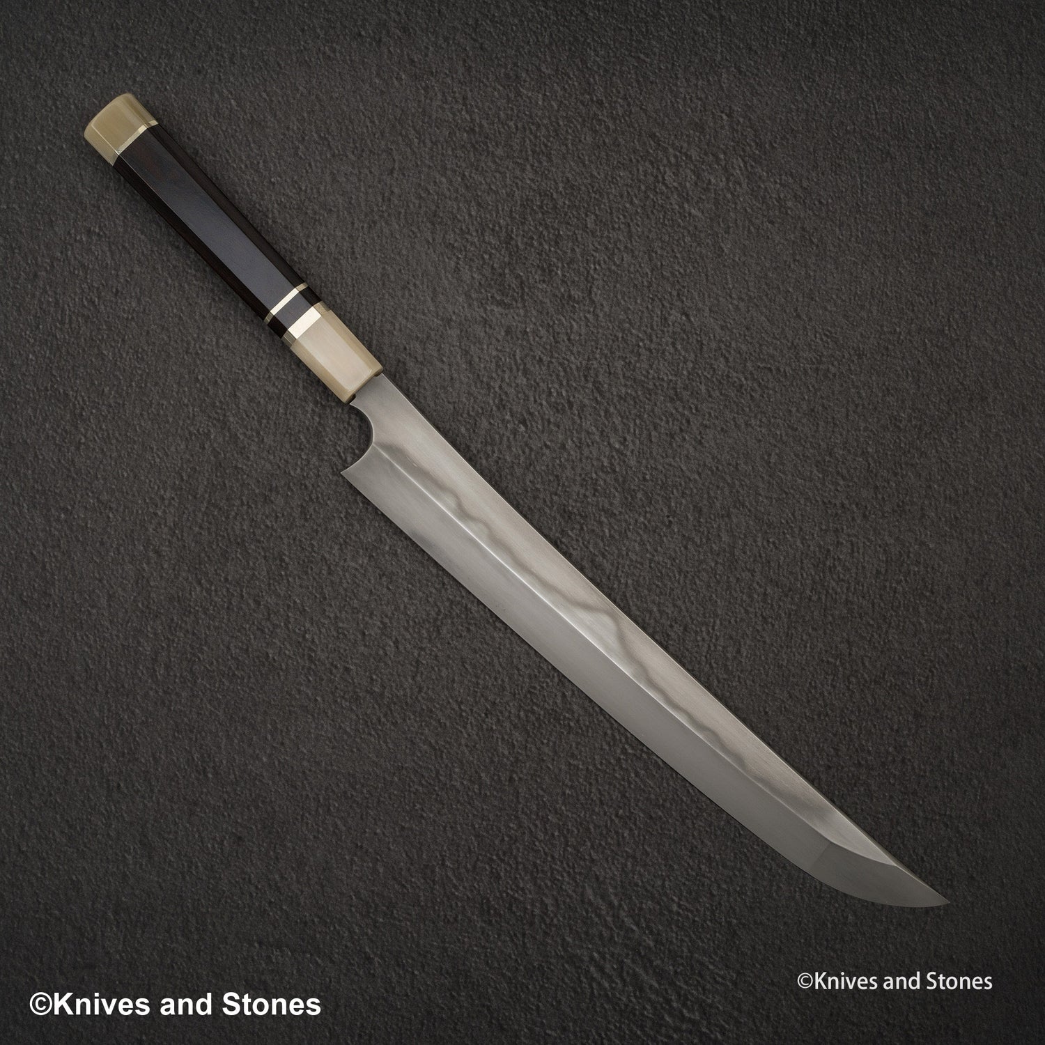 二唐 青二 本燒 富士山刃文 先丸 300mm