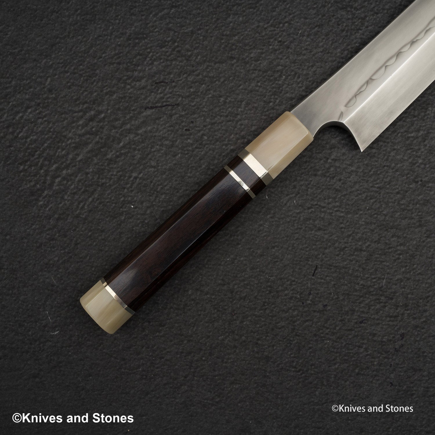 Nigara Blue 2 Honyaki Dual Hamon 柳葉切助 300mm