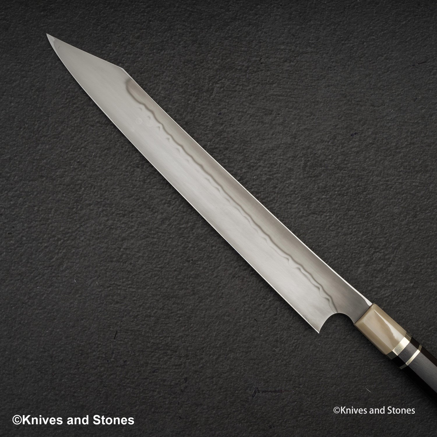 Nigara Blue 2 Honyaki Dual Hamon 柳葉切助 300mm