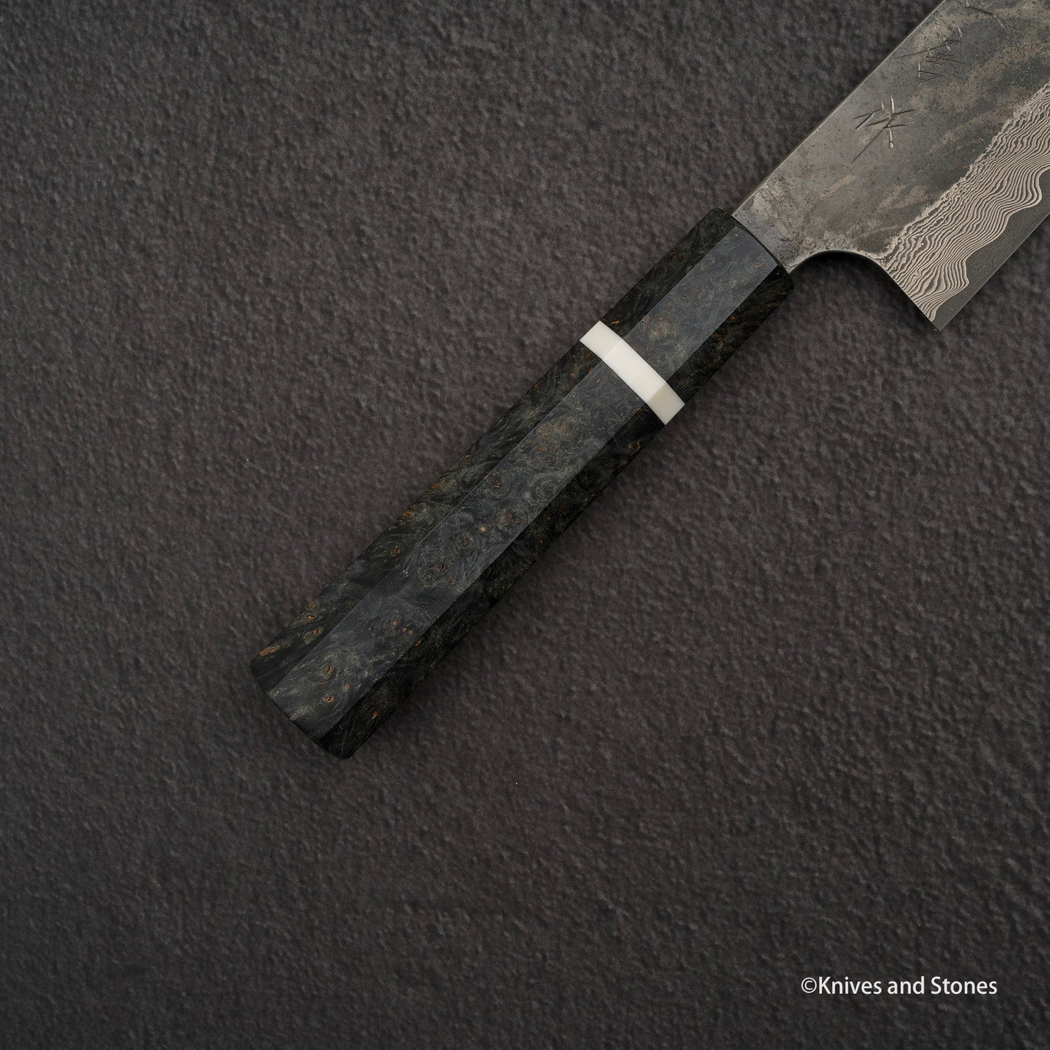 Nigara Ginsan Kurozome Damascus Gyuto 240mm Birch Handle