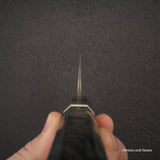 Nigara Ginsan Kurozome Damascus K-tip Gyuto 210mm Birch Handle