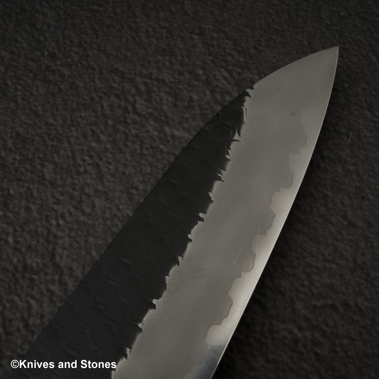 Nigara SG2 Tsuchime Kurouchi Gyuto 240mm Western Turquoise Handle