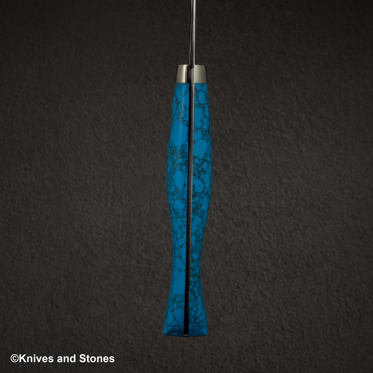 Nigara SG2 Tsuchime Kurouchi Gyuto 240mm Western Turquoise Handle