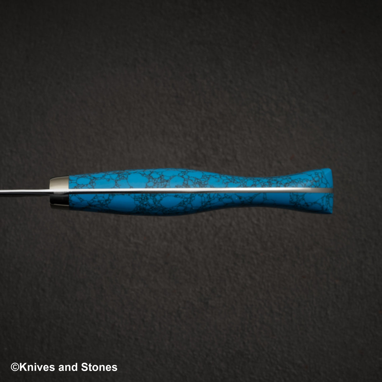 Nigara SG2 Tsuchime Kurouchi Gyuto 240mm Western Turquoise Handle
