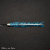 Nigara SG2 Tsuchime Kurouchi K-tip Petty 150mm Western Turquoise Handle