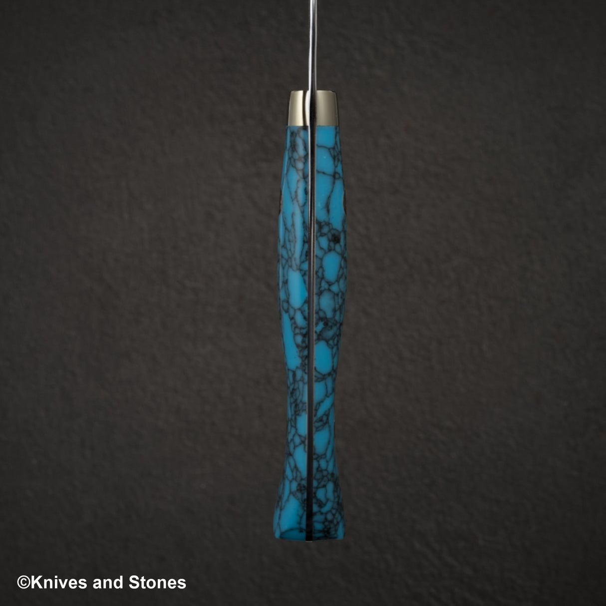 Nigara SG2 Tsuchime Kurouchi K-tip Petty 150mm Western Turquoise Handle