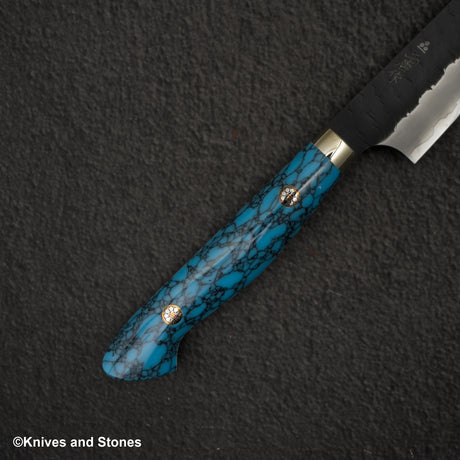 Nigara SG2 Tsuchime Kurouchi Petty 150mm Western Turquoise Handle