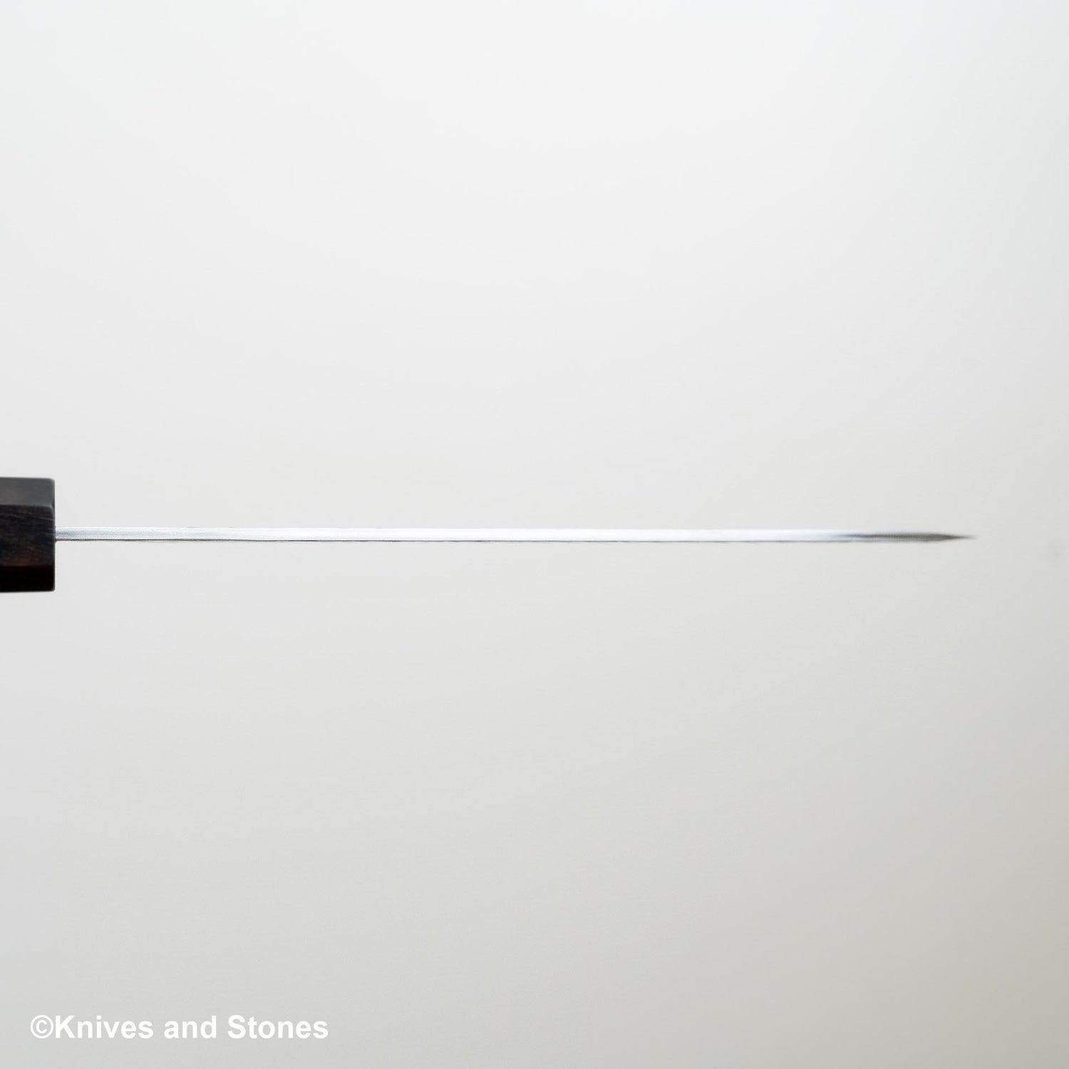 Nigara SG2 Tsuchime Matt Migaki Santoku 180mm Ebony