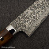 Takeshi Saji SG2 Black Damascus Gyuto 210mm Ironwood