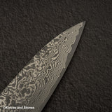 Takeshi Saji SG2 Black Damascus Gyuto 210mm Ironwood