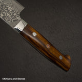 Takeshi Saji SG2 Black Damascus Gyuto 210mm Ironwood