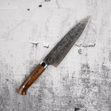 Takeshi Saji SG2 Diamond Damascus Gyuto 180mm Ironwood Handle