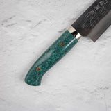 Takeshi Saji SRS13 Gyuto 240mm Western Green Turquoise with Saya