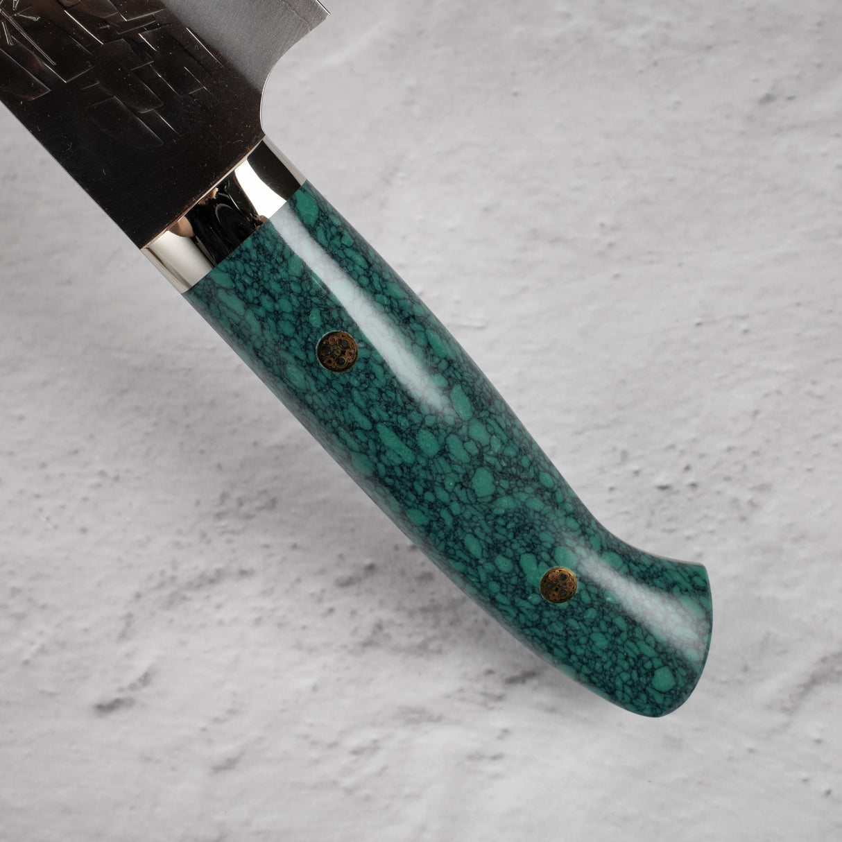 Takeshi Saji SRS13 Gyuto 240mm Western Green Turquoise with Saya