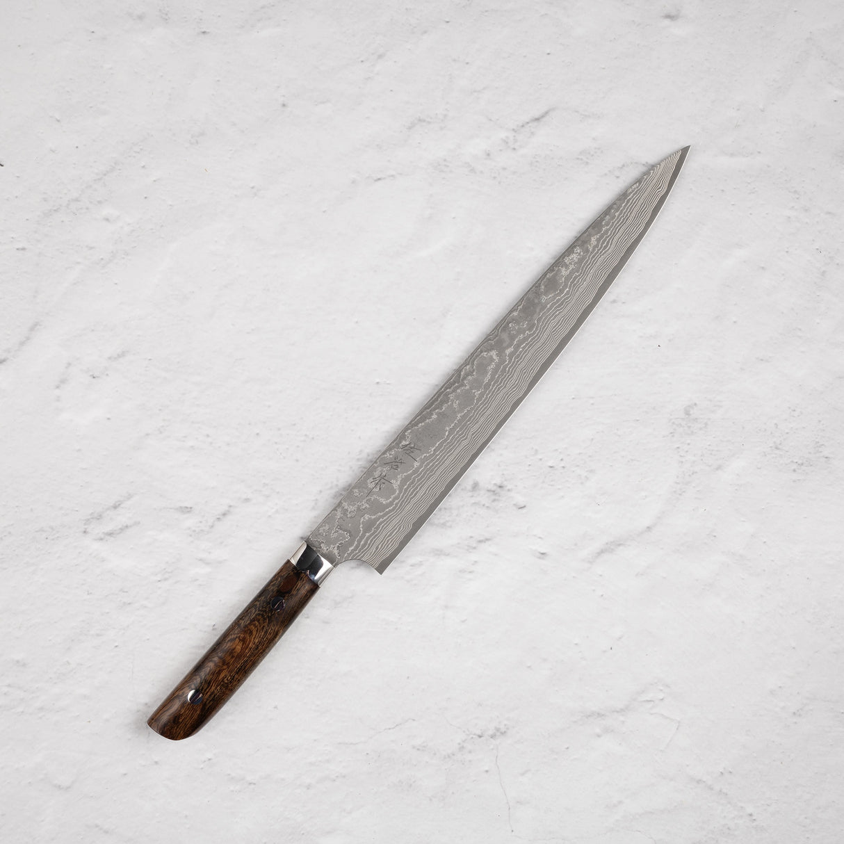 Saji Damascus Sujihiki 270mm VG10 Ironwood