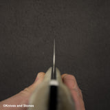 Takeshi Saji SG2 Black Damascus Nakiri 175mm Stag Handle