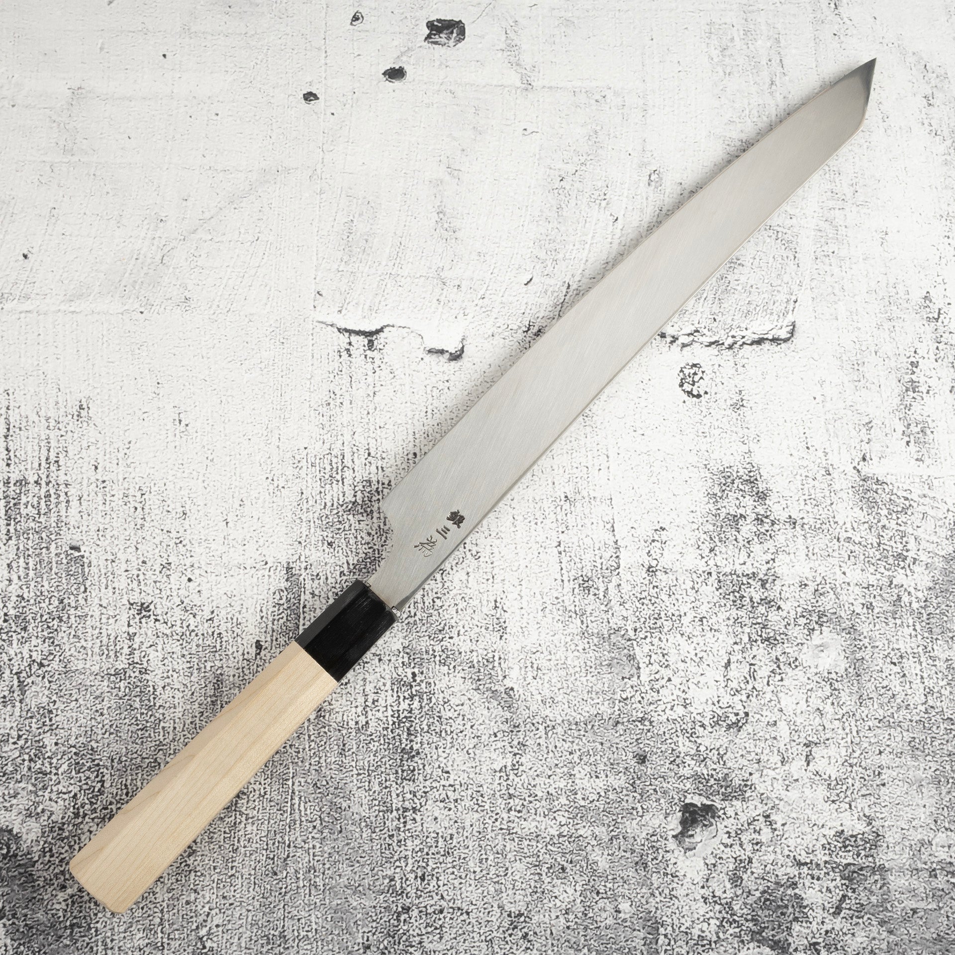 堺孝行銀三鋼飛燕切付柳刃300mm – Knives and Stones