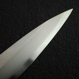堺孝行銀丹銀三鋼柳刃 270mm，黑檀木柄淺色牛角