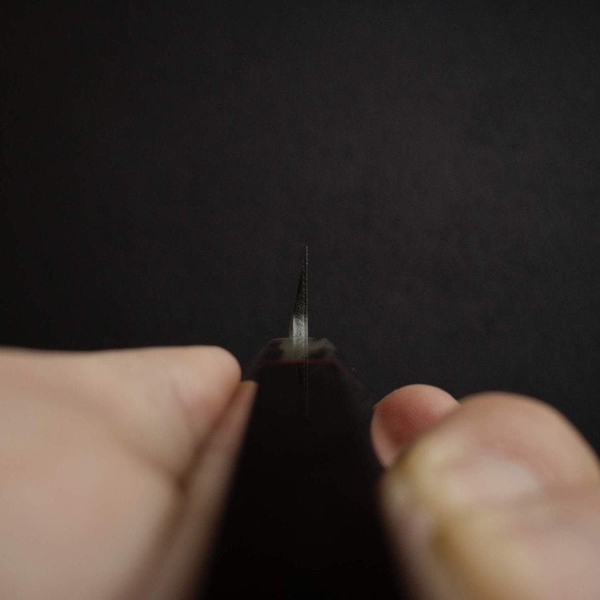 堺孝行銀丹銀三鋼柳刃 270mm，黑檀木柄淺色牛角