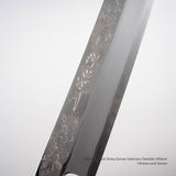 Sakai Takayuki Rinka Ginsan Sakimaru Tokobiki 390mm with Waka Engraving