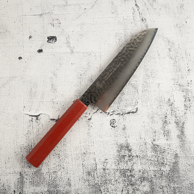 Sakai Takayuki VG10 33 Layer Damascus Santoku 170mm Aka