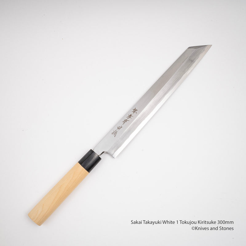 Sakai Takayuki Tokujou Kiritsuke 300mm White 2 Carbon Steel