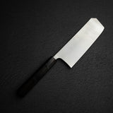 Shibata Koutetsu Chromax Boss Nakiri 175mm, Ebony Black Ring Handle