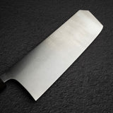 Shibata Koutetsu Chromax Boss Nakiri 175mm, Ebony Black Ring Handle