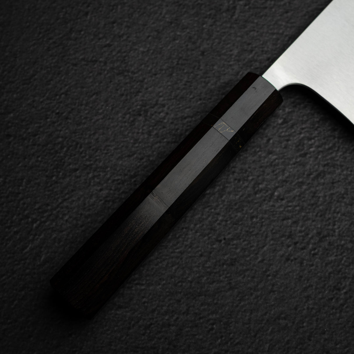 Shibata Koutetsu Chromax Boss Nakiri 175mm, Ebony Black Ring Handle