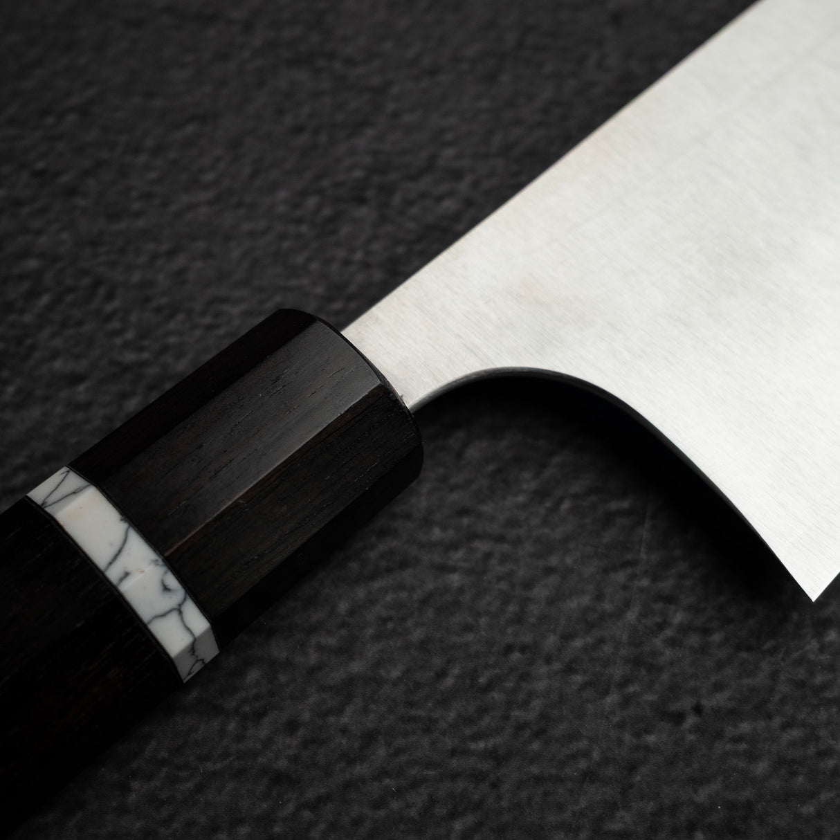Shibata Koutetsu SG2 Boss Bunka 215mm, Ebony White Ring Handle