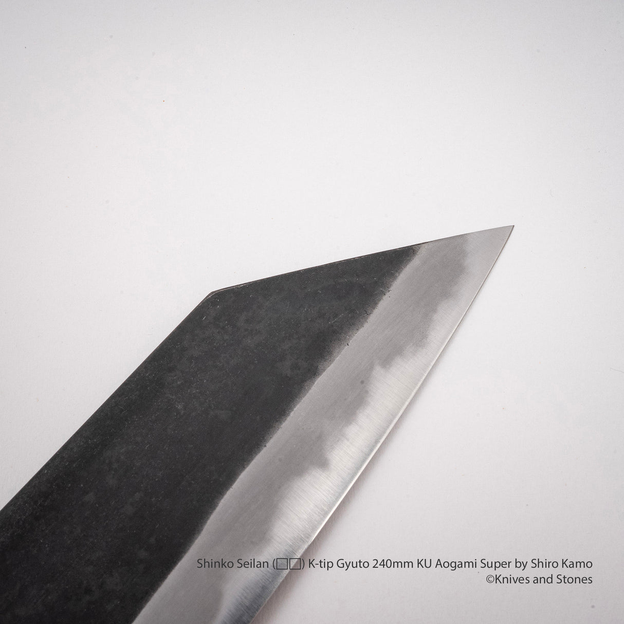 Shinko Seilan (青岚) K-tip Gyuto 240mm KU Aogami Super by Shiro Kamo