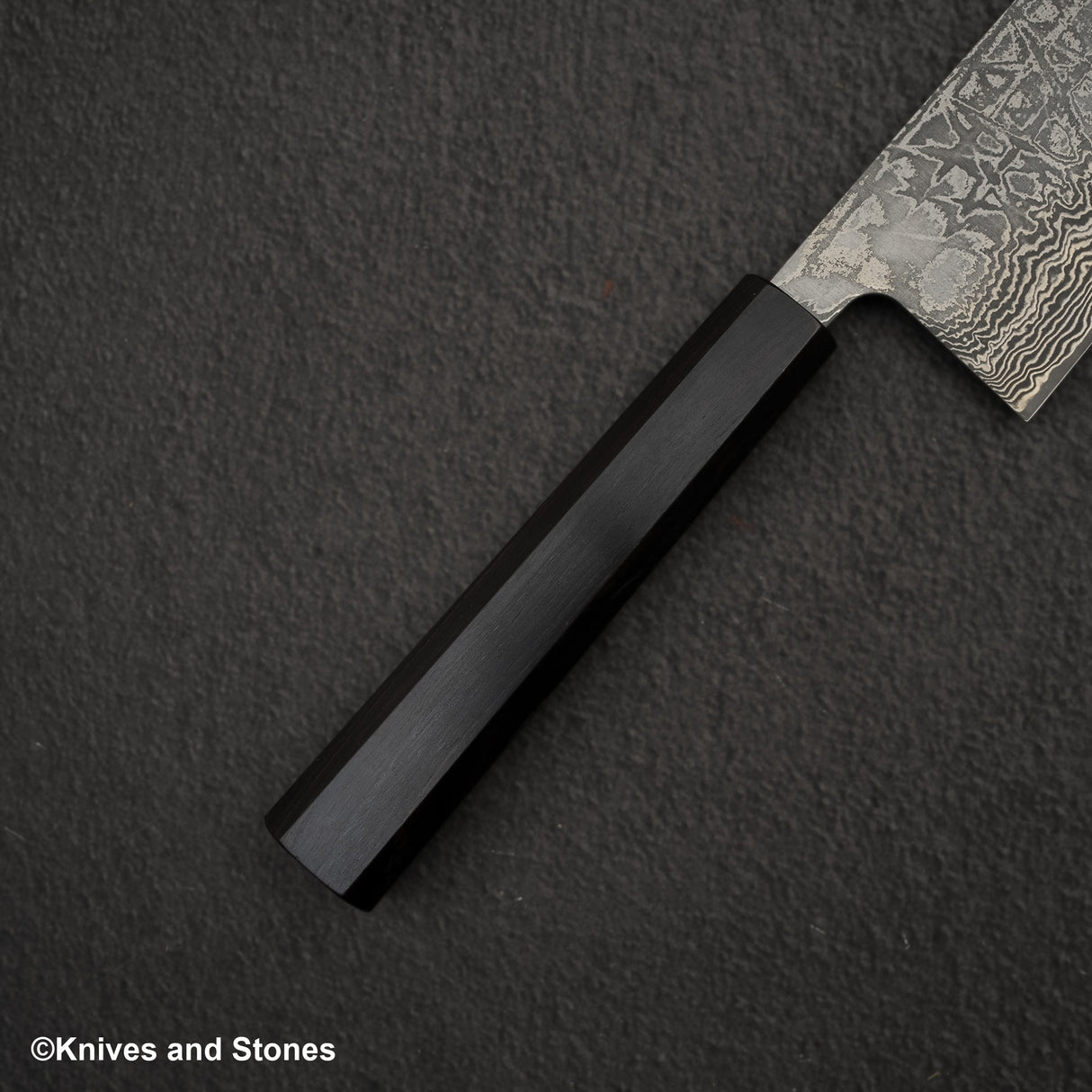 Shiro Kamo Kurokumo SG2 Black Damascus Gyuto 210mm Ebony