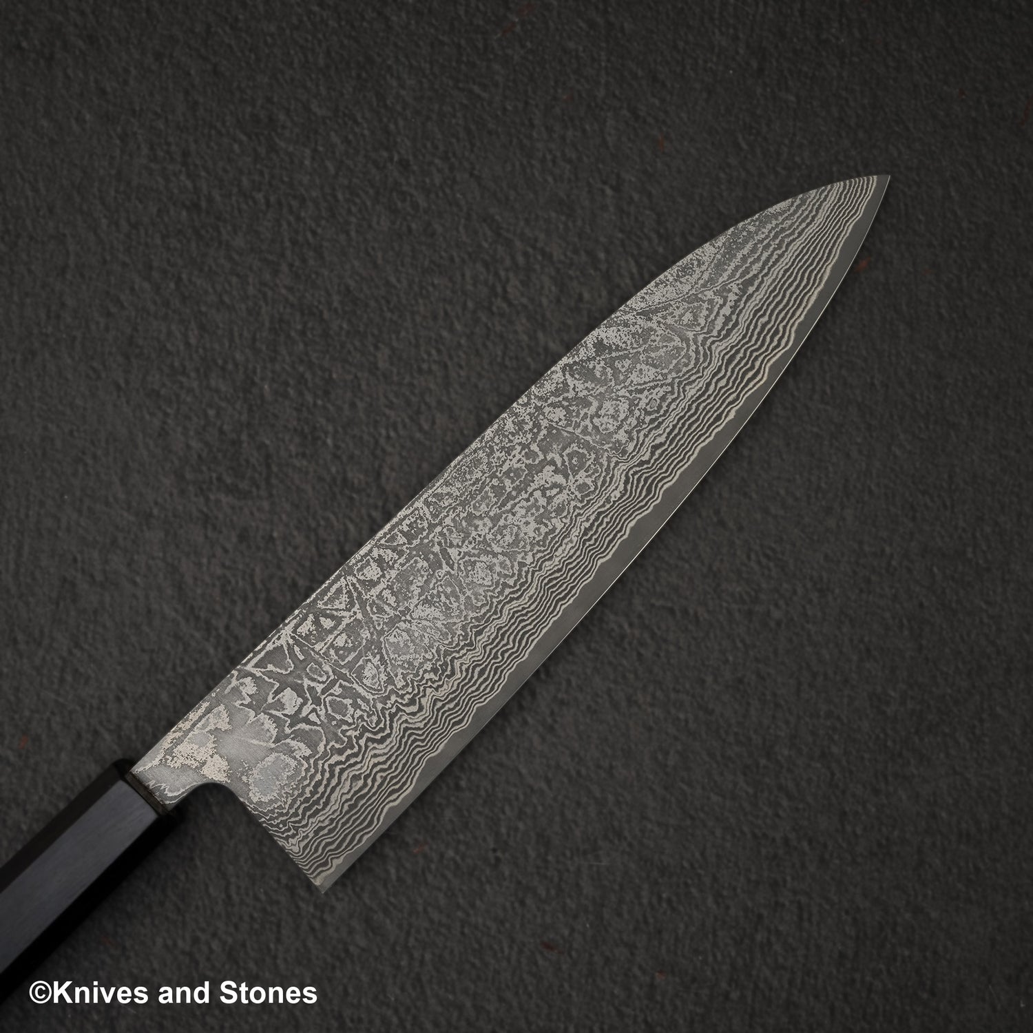 Shiro Kamo 黑雲 SG2 黑色大馬士革牛刀 210mm 烏木