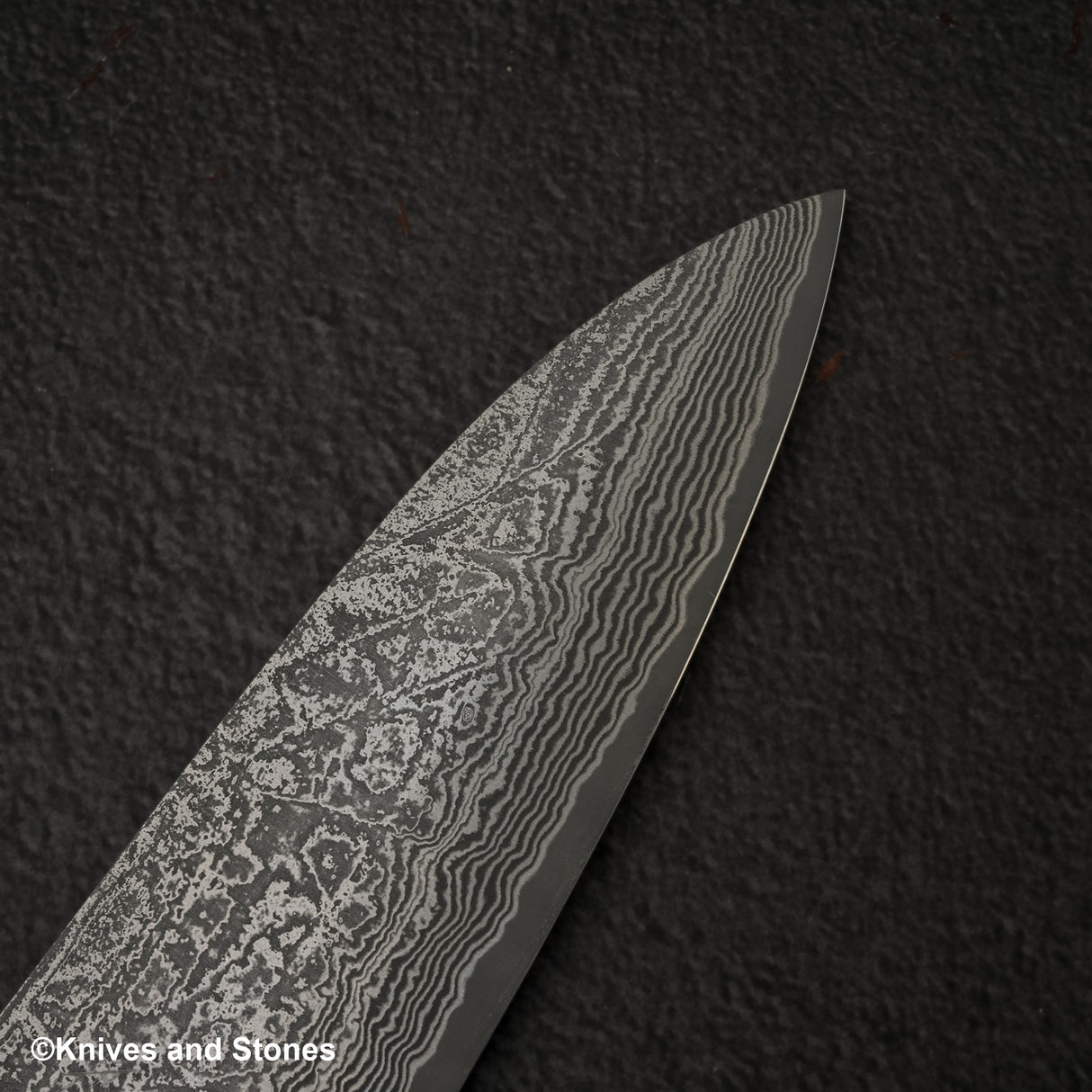 Shiro Kamo Kurokumo SG2 Black Damascus Gyuto 210mm Ebony