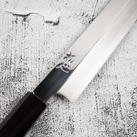 Hatsukokoro FAXR2 Powdered Steel Yanagiba 330mm Mirror Polish Ebony