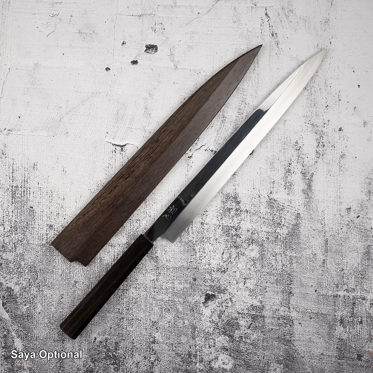 Hatsukokoro FAXR2 Powdered Steel Yanagiba 330mm Mirror Polish Ebony
